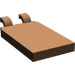 LEGO marron Tuile 2 x 3 avec Horizontal Clips (Clips en «U») (30350)