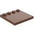 LEGO Brown Tile 4 x 4 with Studs on Edge (6179)