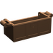 레고 갈색 보물상자 2 x 4 ~와 함께 핸들