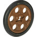 LEGO Brown Wedge Belt Wheel with Tire for Wedge-Belt Wheel/Pulley