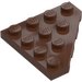 LEGO Brown Wedge Plate 4 x 4 Corner (30503)