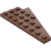 LEGO Brown Wedge Plate 4 x 8 Wing Left with Underside Stud Notch (3933 / 45174)