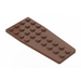 LEGO Brown Wedge Plate 4 x 9 Wing without Stud Notches (2413)