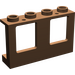 LEGO Braun Fenster Rahmen 1 x 4 x 2 mit festen Bolzen (4863)