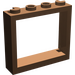 LEGO Brown Window Frame 1 x 4 x 3 (60594)