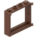 LEGO Brown Window Frame 1 x 4 x 3 with Shutter Tabs (3853)