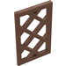 LEGO Brown Window Pane 1 x 2 x 3 Lattice (Unreinforced) (2529 / 60607)