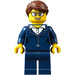 LEGO Business Person mit Reddish Braun Haar Minifigur