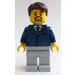 LEGO Businessman Pinstriped Jacket and Orange Tie Minifigure LEGO Businessman Pinstriped Jacket and Orange Tie Minifigure