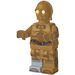 LEGO C-3PO med Printed Ben, Toes og Arme med Grå Fod Minifigur