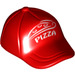 LEGO Cap with Short Curved Bill with White &#039;PIZZA&#039; Pattern (18324 / 93219)