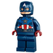 LEGO Kapitän America mit Helm und Dunkelrot Hände Minifigur