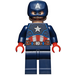 LEGO Kapitän America mit Helm und Rot Hände Minifigur