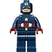 LEGO Capitán America con Máscara y Rojo oscuro Manos Minifigura