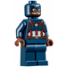 LEGO Kapten America med Mask och Reddish Brun Händer Minifigur