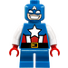 LEGO Captain America met Kort Poten (Mighty Micros) minifiguur