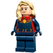 LEGO Kapitan Marvel z Opalenizna Włosy Minifigurka