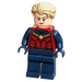 LEGO Capitano Marvel con Beige Capelli Inclinato all&#039;indietro Minifigure