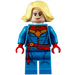 LEGO Kapitán Marvel s Žlutá Středně dlouhé vlasy Minifigurka