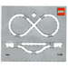 LEGO Cardboard Train Track Layout Template