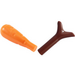 LEGO Carrot with Reddish Brown Leaves