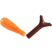 LEGO Carrot with Reddish Brown Top