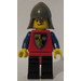 LEGO Castle - Crusader Hache, rouge Torse, Dark grise Casque Figurine