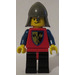 LEGO Château - Crusader Hache, Rouge Torse, Dark Gris Casque Minifigurine