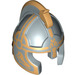 LEGO Castle Helmet with Cheek Protection with Eomer Gold Pattern (10054 / 11798)