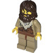 LEGO Caveman med Dark Brun Hår med Skjegg Minifigur