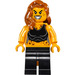 LEGO Cheetah with Dark Orange Hair  Minifigure