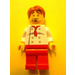 LEGO Chef, 8 Button Paita jossa Punainen Tie Lyhyt Pörröiset hiukset Minihahmo