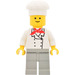 LEGO Chef - Standaard Grijns, Licht Grey Poten Minifiguur