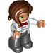 LEGO Chef with Long Brown Hair Duplo Figure