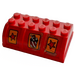LEGO Chest Deckel 4 x 6 mit Drink und Stars Aufkleber (4238)