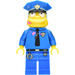 LEGO Chief Wiggum met Doughnut Frosting aan Gezicht en Shirt Minifiguur