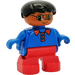 LEGO Child mit Blau oben und Glasses