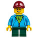 LEGO Child with Dark Azure Sweater and Cap Minifigure