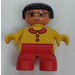 LEGO Child mit Gelb Sweater und Glasses