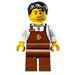 LEGO Christmas Train Ride Barista Minifigure