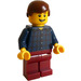 LEGO Navidad Árbol Hombre con Plaid Camisa Minifigura