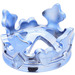 LEGO Chroom Blauw King Kroon (72515)
