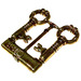 LEGO Chrome Brass Antique Keys (2 on Sprue) (40236 / 40359)