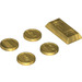 LEGO Chrome Gold Coin and Metal Bar Pack (15629 / 97053)