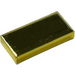 LEGO Chrome Gold Tile 1 x 2 with Groove (3069)