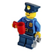 LEGO City Advent Calendar 60063-1 Sous-ensemble Day 18 - Policeman with Cup and Handcuffs