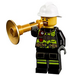 LEGO City Advent Calendar 60133-1 Delsett Day 4 - Firefighter with Trumpet