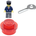 LEGO City Advent kalender 7904-1 Subset Day 10 - Train Conductor with Signal Paddle