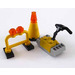 LEGO City Calendrier de l&#039;Avent 7904-1 Subset Day 3 - Traffic Cone, Barricade, Cement Finisher