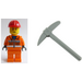 LEGO City Calendrier de l&#039;Avent 7907-1 Subset Day 4 - Construction Worker and Pickaxe